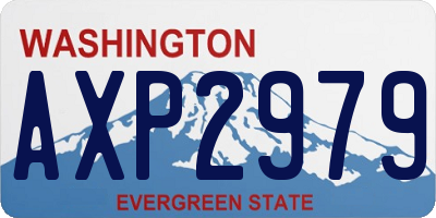 WA license plate AXP2979