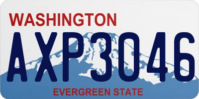 WA license plate AXP3046
