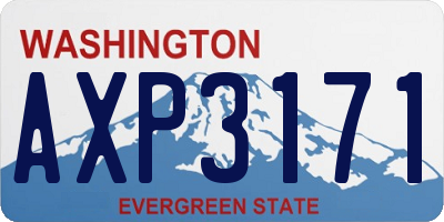 WA license plate AXP3171