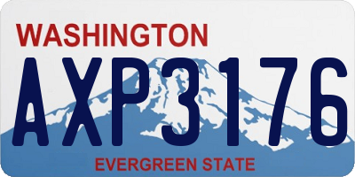 WA license plate AXP3176