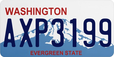 WA license plate AXP3199