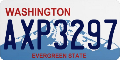 WA license plate AXP3297