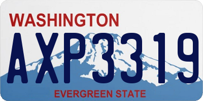 WA license plate AXP3319