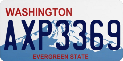 WA license plate AXP3369