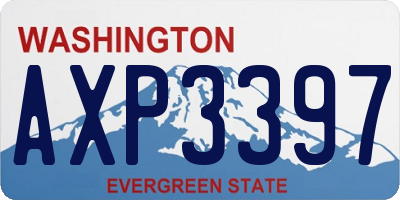 WA license plate AXP3397