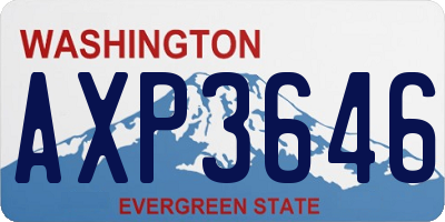 WA license plate AXP3646