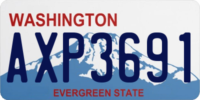 WA license plate AXP3691