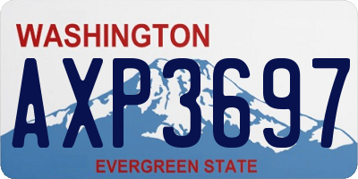 WA license plate AXP3697