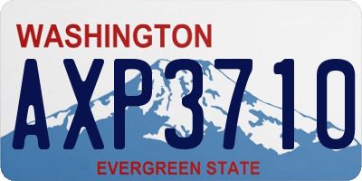 WA license plate AXP3710