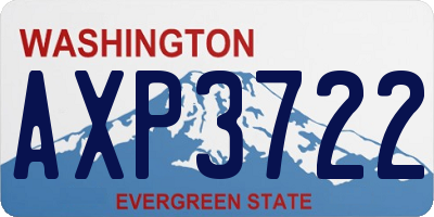 WA license plate AXP3722
