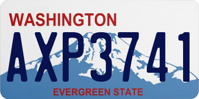 WA license plate AXP3741