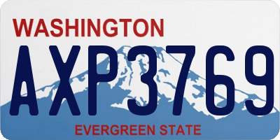 WA license plate AXP3769