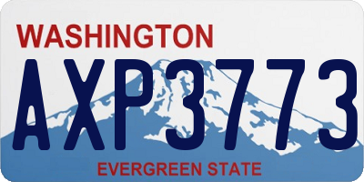 WA license plate AXP3773