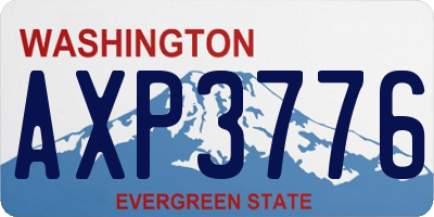 WA license plate AXP3776