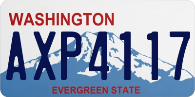 WA license plate AXP4117