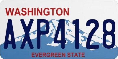 WA license plate AXP4128