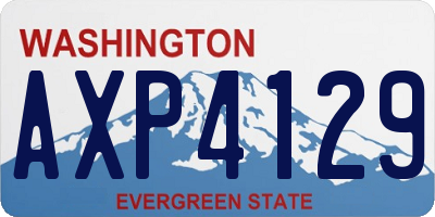 WA license plate AXP4129