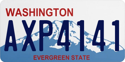 WA license plate AXP4141