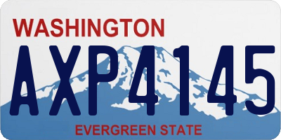 WA license plate AXP4145