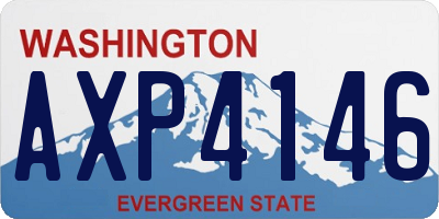 WA license plate AXP4146