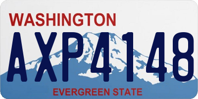 WA license plate AXP4148