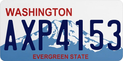 WA license plate AXP4153