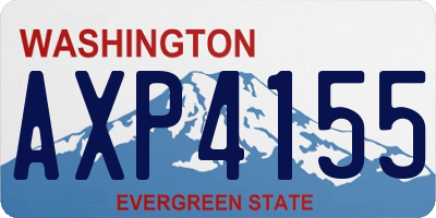 WA license plate AXP4155
