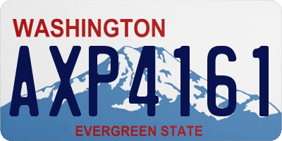 WA license plate AXP4161
