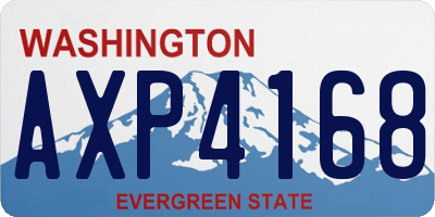 WA license plate AXP4168