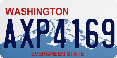 WA license plate AXP4169