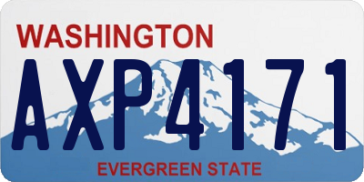 WA license plate AXP4171