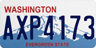 WA license plate AXP4173