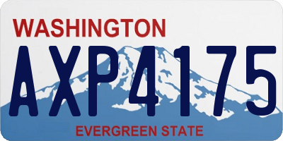 WA license plate AXP4175