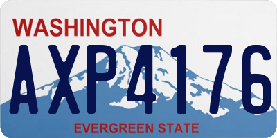 WA license plate AXP4176