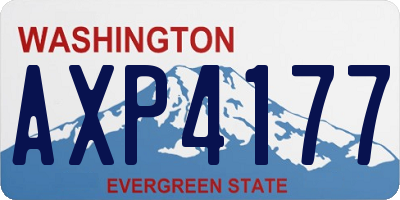 WA license plate AXP4177