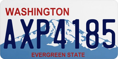 WA license plate AXP4185