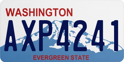 WA license plate AXP4241