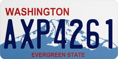 WA license plate AXP4261