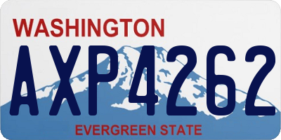 WA license plate AXP4262