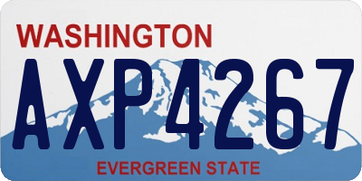 WA license plate AXP4267