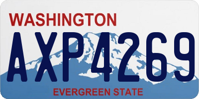 WA license plate AXP4269