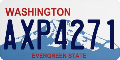WA license plate AXP4271