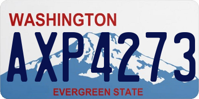 WA license plate AXP4273