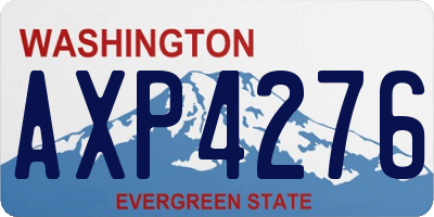 WA license plate AXP4276