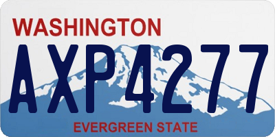 WA license plate AXP4277