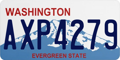 WA license plate AXP4279
