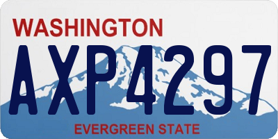 WA license plate AXP4297