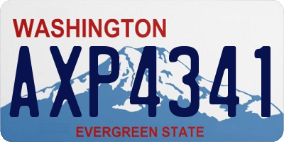 WA license plate AXP4341