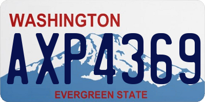 WA license plate AXP4369