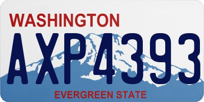 WA license plate AXP4393